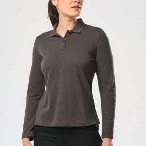 LADIES' LONG-SLEEVED POLO SHIRT