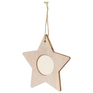 Ukras drveni zvijezda Makito 20116-01 natur