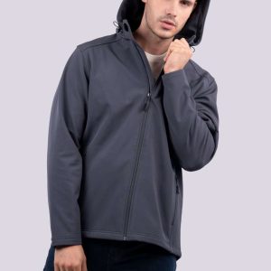 MEN’S 3-LAYER DETACHABLE HOODED SOFTSHELL JACKET
