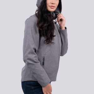 WOMEN’S 3-LAYER DETACHABLE HOODED SOFTSHELL JACKET
