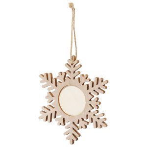Ukras drveni pahuljica Makito 20116 natur