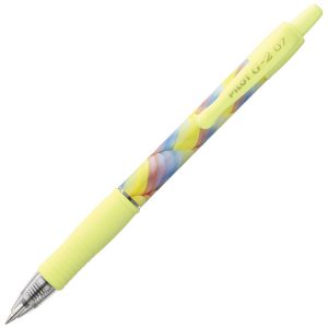 Roler gel grip 0,7mm G2 Flow Pilot BL-G27-FLY-B (crni ispis) žuti