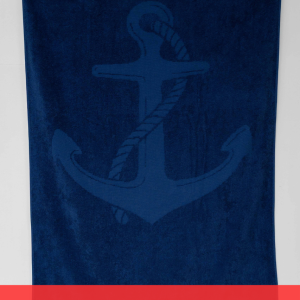 OLIMA „ANCHOR” JACQUARD BEACH TOWEL