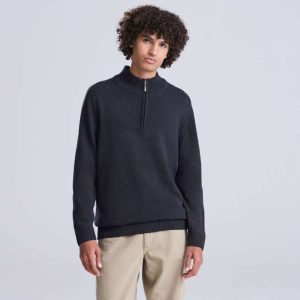 WAKHAN 1/4 ZIP SUSTAINABLE SWEATER
