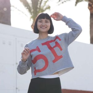 WOMEN'S CROPPED SLOUNGE SWEAT